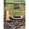 Wooden Stirrups- Ashwood Angled Barrel