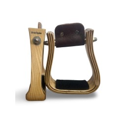 Wooden Stirrups- Ashwood Angled Barrel