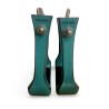 Wooden Stirrups- Turquoise Barrel
