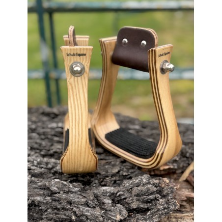 Wooden Stirrups- Ashwood Barrel