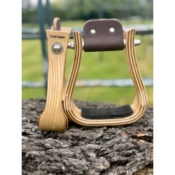 Wooden Stirrups- Ashwood Barrel