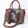 American Darling Tote Bag with Hair on Cowhide