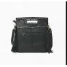 American Darling Hand Tooled Floral Leather Clutch Bag with Fringes and Cactus Concho