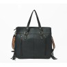 American Darling Hand-Tooled Harness & Hairon Leather Tote