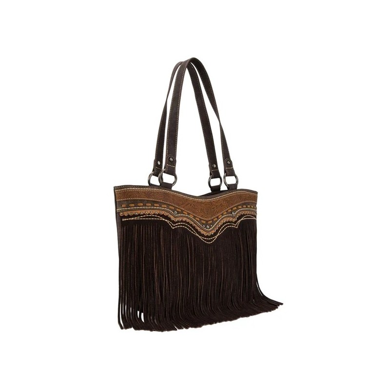 Montana West Fringe Collection Crossbody : Coffee
