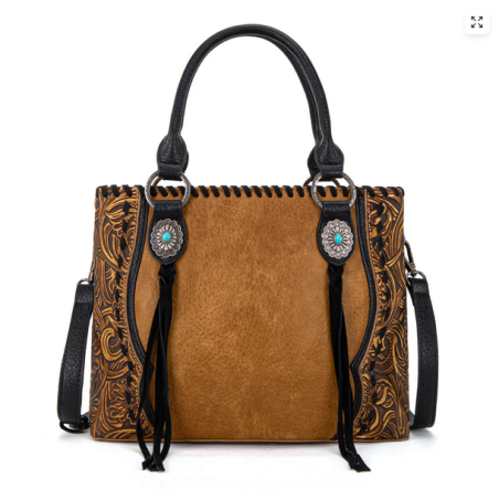 Trinity Ranch Floral Tooled Tote Bag Collection
