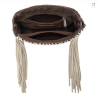 Trinity Ranch Cowhide Fringe Crossbody Bag - Coffee