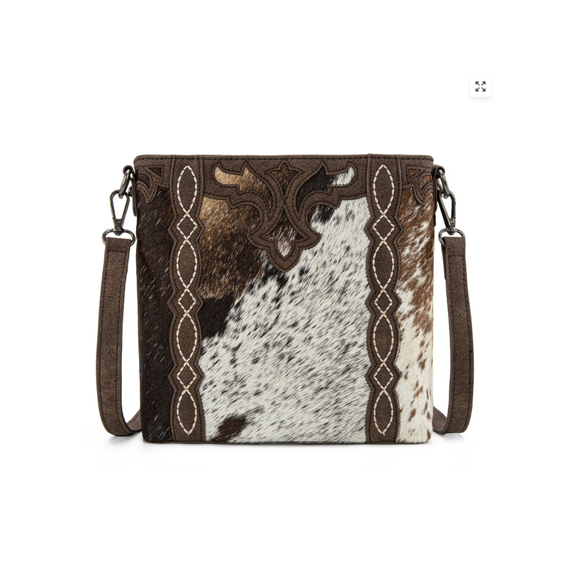 Trinity Ranch Western Hair-On Cowhide Crossbody