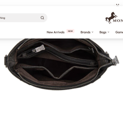 Trinity Ranch Western Hair-On Cowhide Crossbody / Black