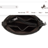 Trinity Ranch Western Hair-On Cowhide Crossbody / Black
