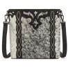 Trinity Ranch Western Hair-On Cowhide Crossbody / Black