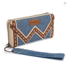 Wrangler Western Chevron Contrast Stitch Wallet -Jean