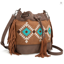 Montana West Aztec Bucket Bag