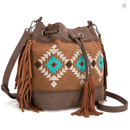 Montana West Aztec Bucket Bag