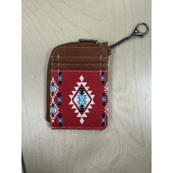 Wrangler Southwestern Art Print Mini Zip Card Case