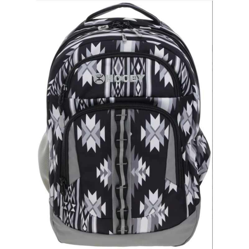 Hooey "Ox" Backpack - Aztec Black and Grey