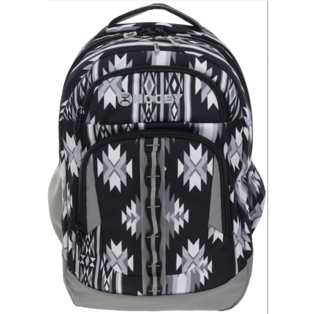 Hooey "Ox" Backpack - Aztec Black and Grey