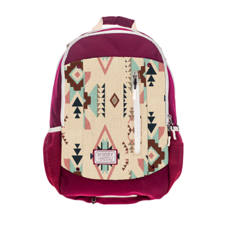 Hooey "Rockstar" Backpack- Aztec Cream and Burgundy