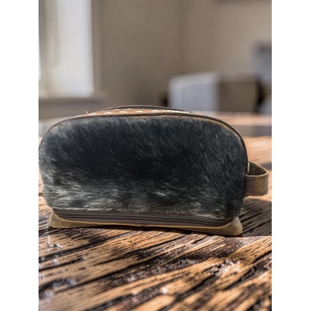 Large Cowhide Toiletry Case