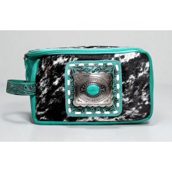 Teal Concho Leather...