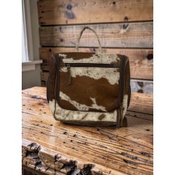 Cowhide Hanging Toiletry Case
