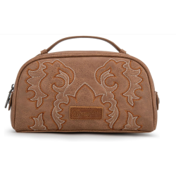 Wrangler Embroidered Multi Purpose/Travel Pouch - Khaki
