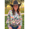 Sterling Kreek Cosmic Cowgirl Button Down Rodeo Shirt