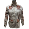 American Darling Embroidered Cotton Twill Shirt