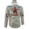 American Darling Embroidered Cotton Twill Shirt