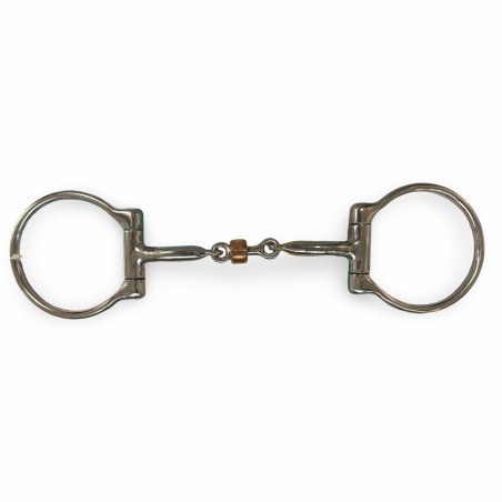 Schulz Equine Smooth Roller D-Ring Snaffle