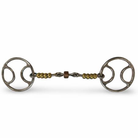 Schulz Equine Beaded Roller Locked Snaffle
