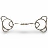 Schulz Equine Locked Teddy Bear Snaffle twisted beaded dogbone