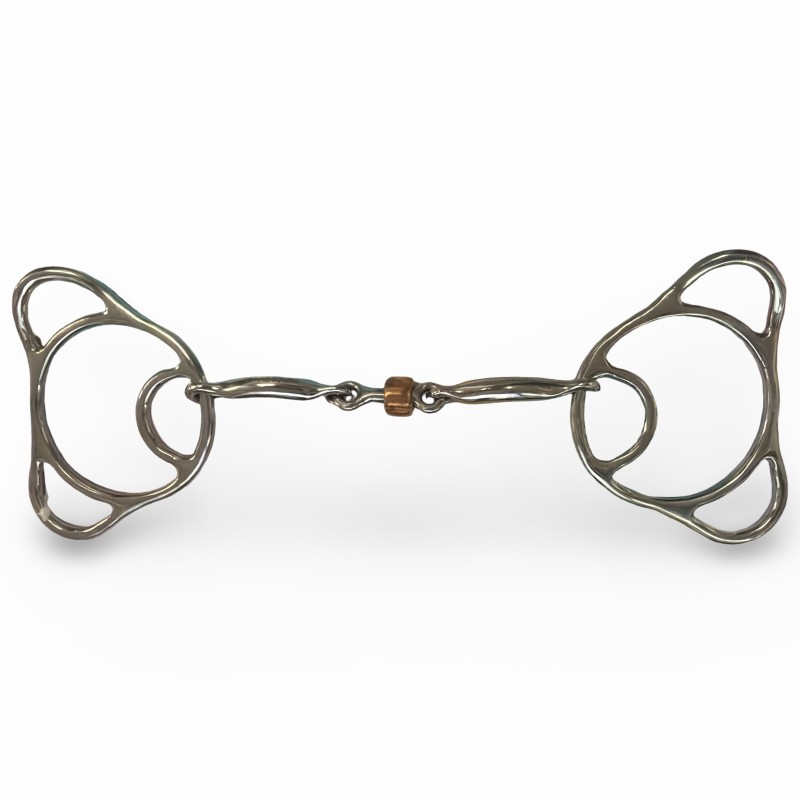Schulz Equine locked Teddy Bear Snaffle smooth roller