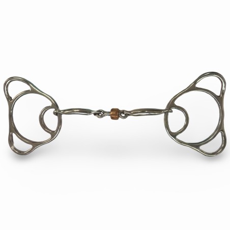 Schulz Equine locked Teddy Bear Snaffle smooth roller