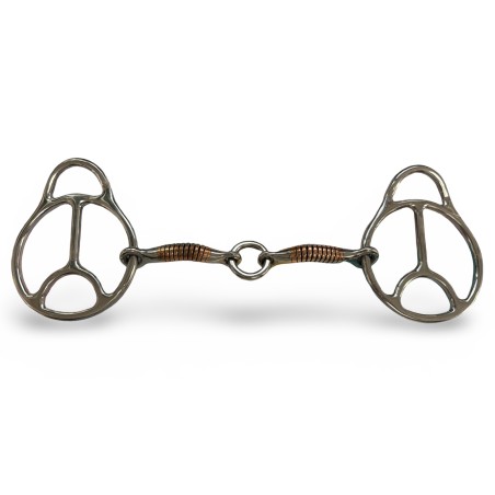 Schulz Equine 2 ring peace snaffle copper with lifesaver