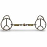 Schulz Equine 2 ring peace snaffle beaded roller