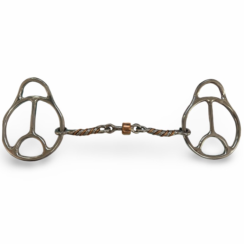 Schulz Equine  2 ring peace snaffle twisted roller