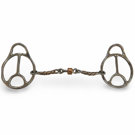 Schulz Equine  2 ring peace snaffle twisted roller