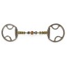 Schulz Equine No Pinch Beaded Roller Loop locked Snaffle