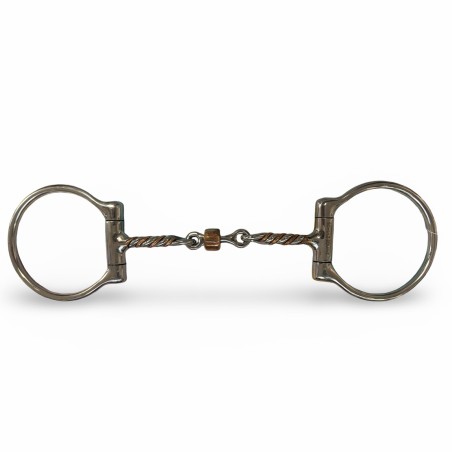 Schulz Equine Twisted Roller D-Ring Snaffle
