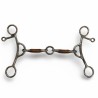 Schulz Equine Med Shank curb setback copper with life saver