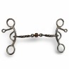 Schulz Equine Small shank curb setback twisted roller