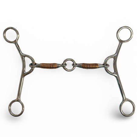 Schulz Equine Long shank small reverse gag copper life safer