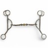 Schulz Equine Med shank reverse gag beaded dog bone