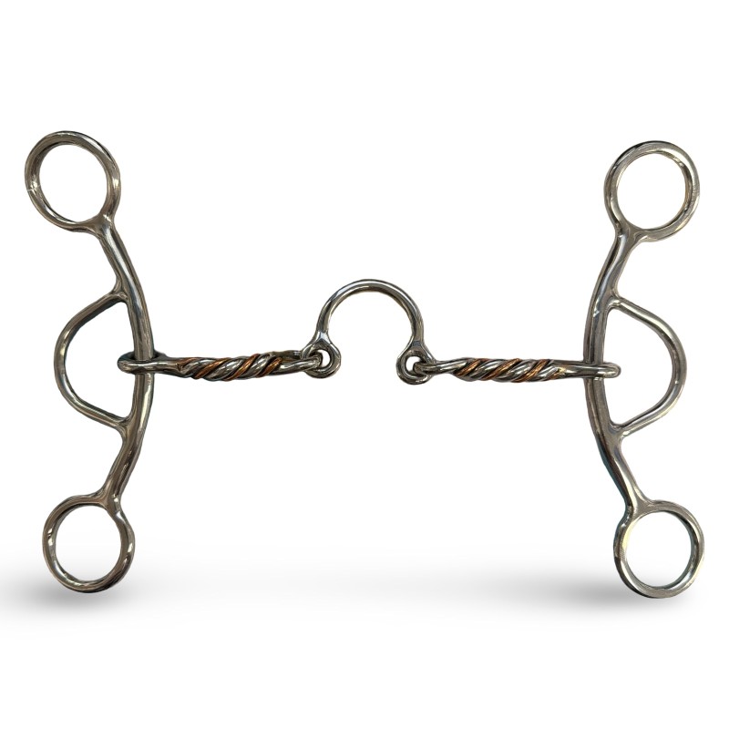 Schulz Equine Med shank twisted low port