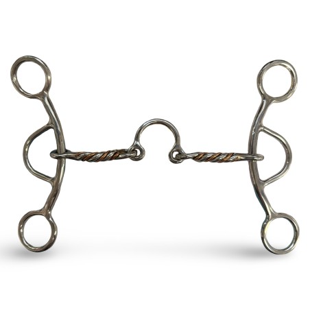 Schulz Equine Med shank twisted low port