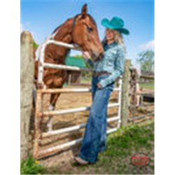 Cowgirl Tuff Turquoise Leopard Sport Jersey