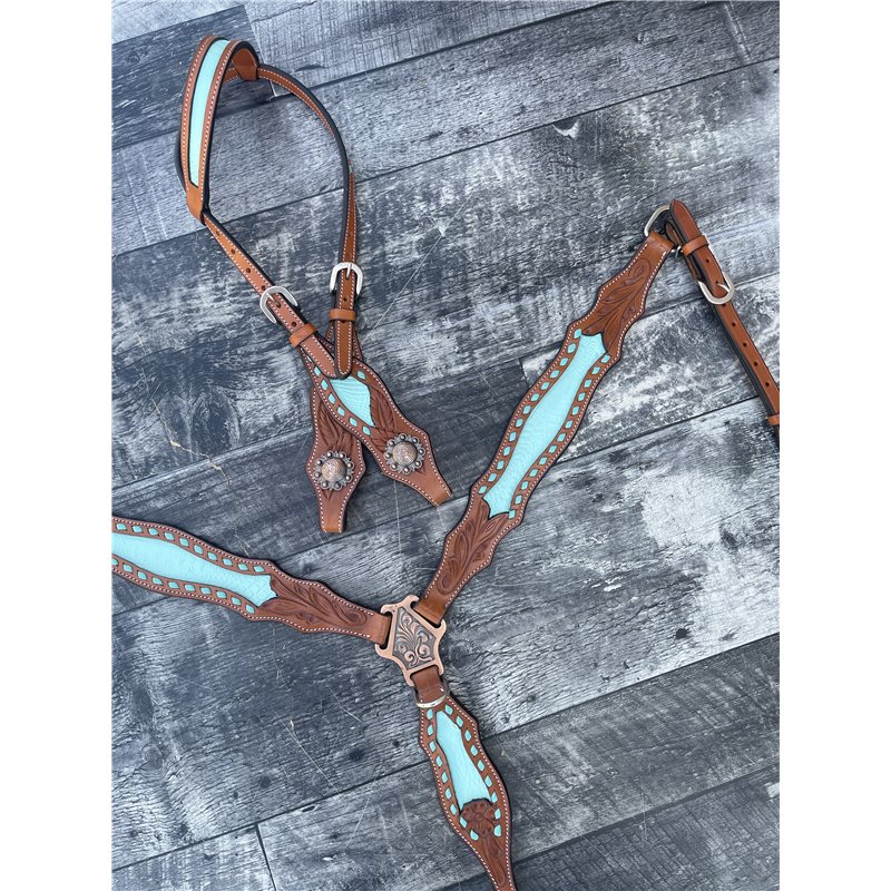 Bonanza Headstall and Breast Collar Set