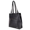 Montana West Leather Hair-On Cowhide Collection Tote Bag-Black