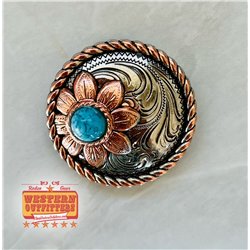 Turquoise Sunflower Concho